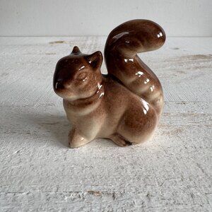 Vintage Small Ceramic Squirrel Figurine